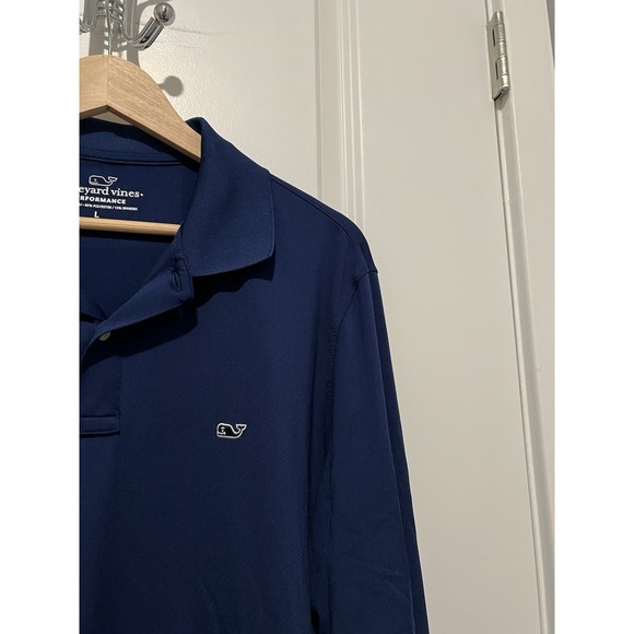 Vineyard Vines Men's Long Sleeve Performance Top Navy Blue Size Large - Picture 3 of 5